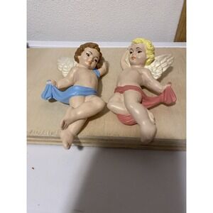 Vintage Wall Decor Angel Babies Cherub